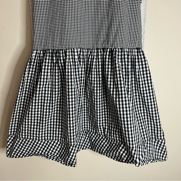Madewell Gingham Checked Tie-Back Crew Neck Sleeveless Cotton Dress size small - Picture 5 of 9